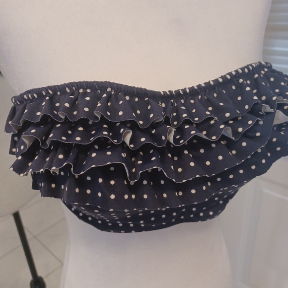 $4 Add-on Strapless Ruffled Bikini Top - Size Large - Picture 2 of 11